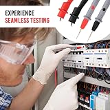 ULTRICS Multimeter Test Leads 1000V 10A Kit with 2 Clips Nickel Tips view 3