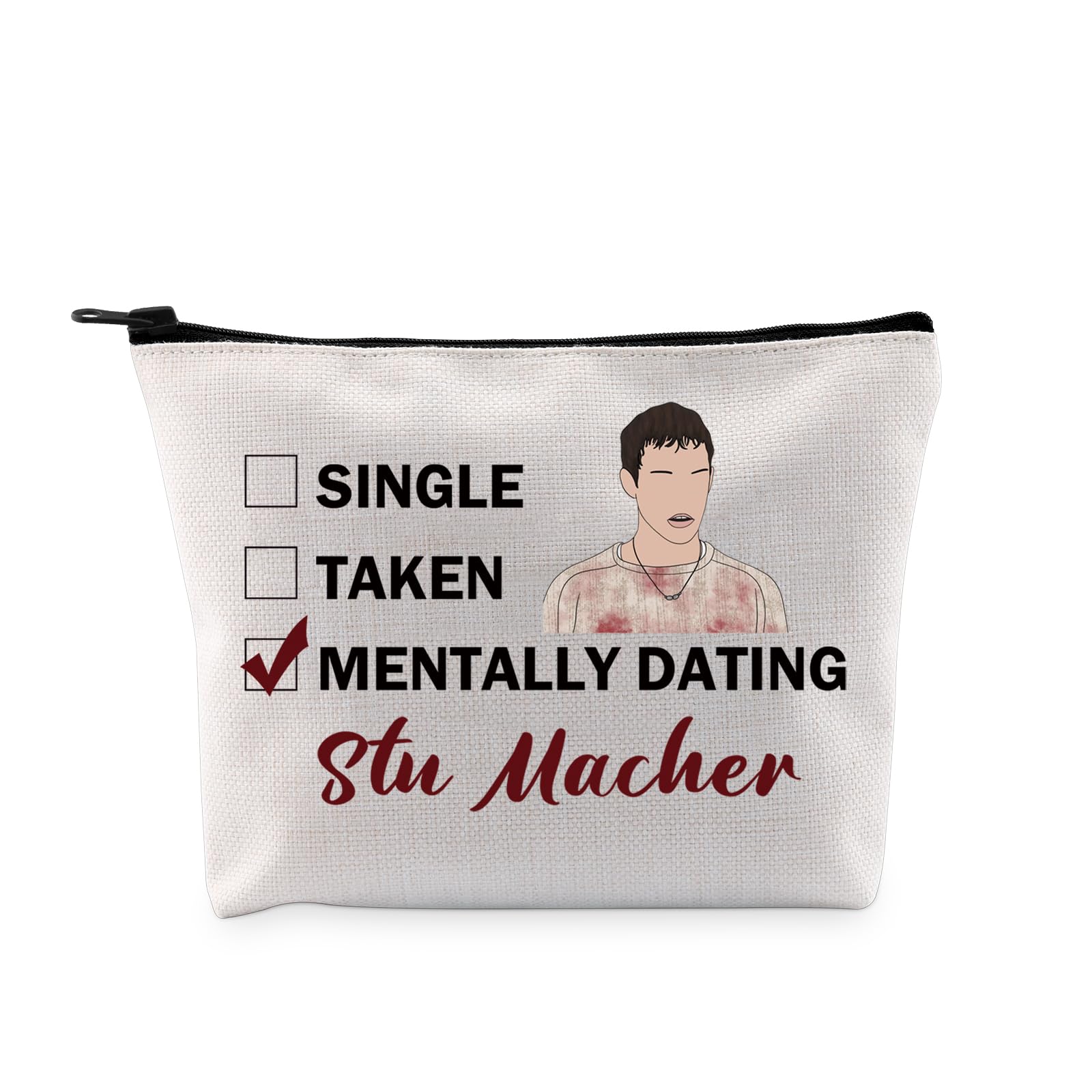 PYOUL Movie Inspired Gift Mentally Dating S Macher Makeup Bag Slasher Film Fans Cosmetic Bag Film Series Fan Gift (Dating S Macher Bag)