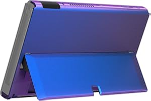 eXtremeRate DIY Console Back Plate Replacement Housing Shell Case with Kickstand for Nintendo Switch OLED Handheld Console – 