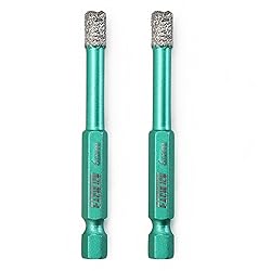 FACHLICH Dry Diamond Drill Bits - 2pcs 1/4" Granite