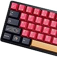 MOLGRIA Red Samurai Keycaps, 129 Set PBT KeyCaps for Gaming Keyboard, Cherry Profile Dye Sublimation Custom Keycaps with Puller for Gateron Kailh Cherry MX Switch 104/87/71/61 60 Percent Keyboard