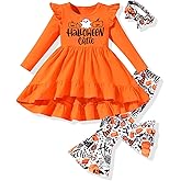 HINTINA Toddler little Girl Bell Bottoms Tunic Floral Outfits Ruffle Long Sleeve Fall Winter Clothes Set