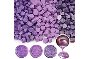 300Pcs Wax Seal Beads, Purple Mix Sealing Wax Beads with 3 Colors for Christmas Invitations New Year's Letters Wedding Invita