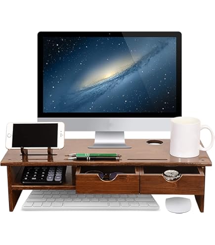 MRYC Monitor Stand Riser Desk Stand Monitor Stand Desktop Computer Desk Stand La