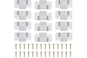 DEEPDREAM 12 Pcs Sectional Couch Connectors Metal Couch Clips Sofa Connector Interlocking Furniture Connector with 28 Pcs Screws