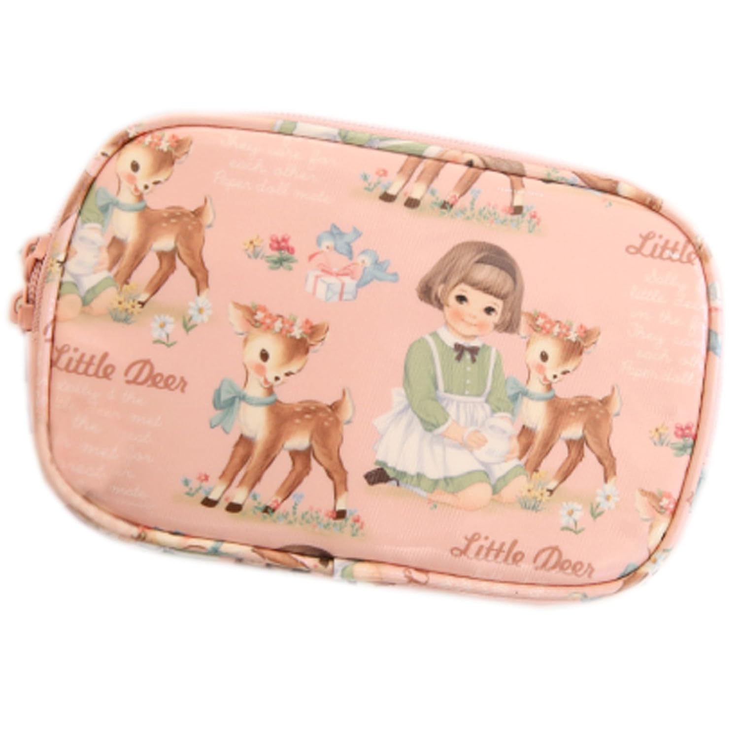 Afrocat Paper Doll Mate Oil Cloth Daily Pouch Bag Make Up Beauty