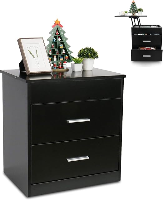 Amazon Com 2 In 1 Upgrade Nightstand With Lift Top And Computer