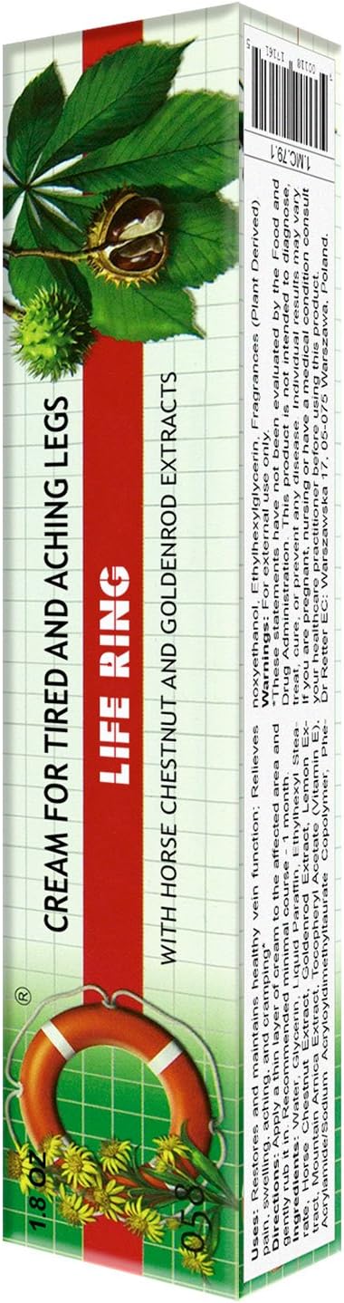 "Life Ring" Cream for Tired and Aching Legs 50g/1.8 Oz