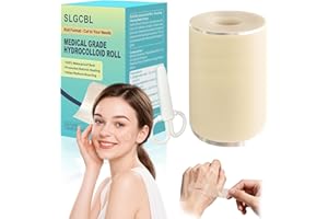 SLGCBL Hydrocolloid Roll for Wound Care - 3in x 10ft Extra Large Hydrocolloid Bandages Patch, Medical Grade, DIY Size, Self-A