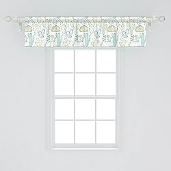 Ambesonne Cactus Window Valance, Prickle Plants