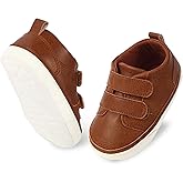 CYXUYJH Baby Infant Dress Shoes Boys Girls First Walking Non-Slip PU Leather Sneakers Toddler Crib Shoes Newborn Loafers Flats