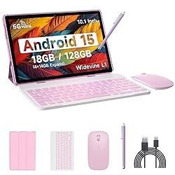 Android 15 Tablet, 10 Inch 18GB RAM+128GB ROM/ 2TB
