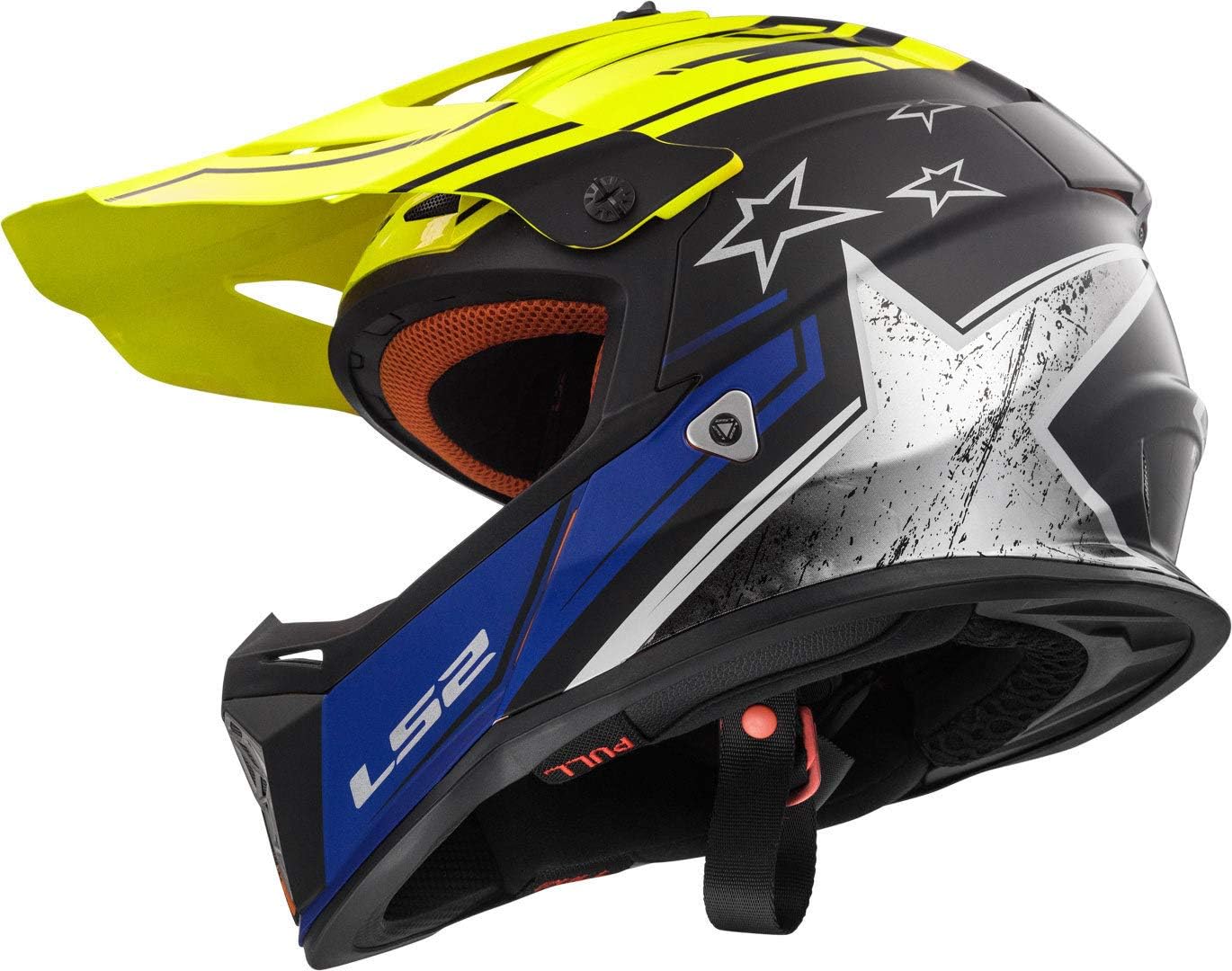 L LS2/&nbsp;Casque moto mx437/&nbsp;Fast Core Noir//Orange