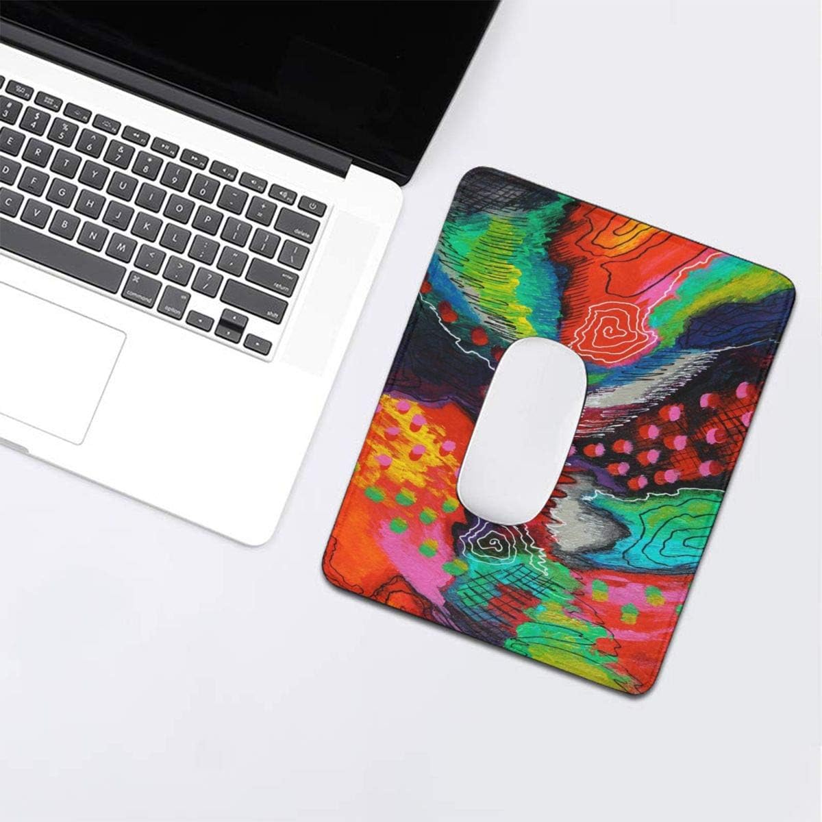Art Painting Mouse Pad, 7.9 x 9.5 in Washable Non Slip