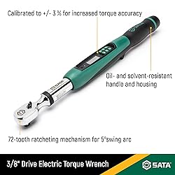 SATA 3/8" Drive Electronic Torque Wrench 10-100