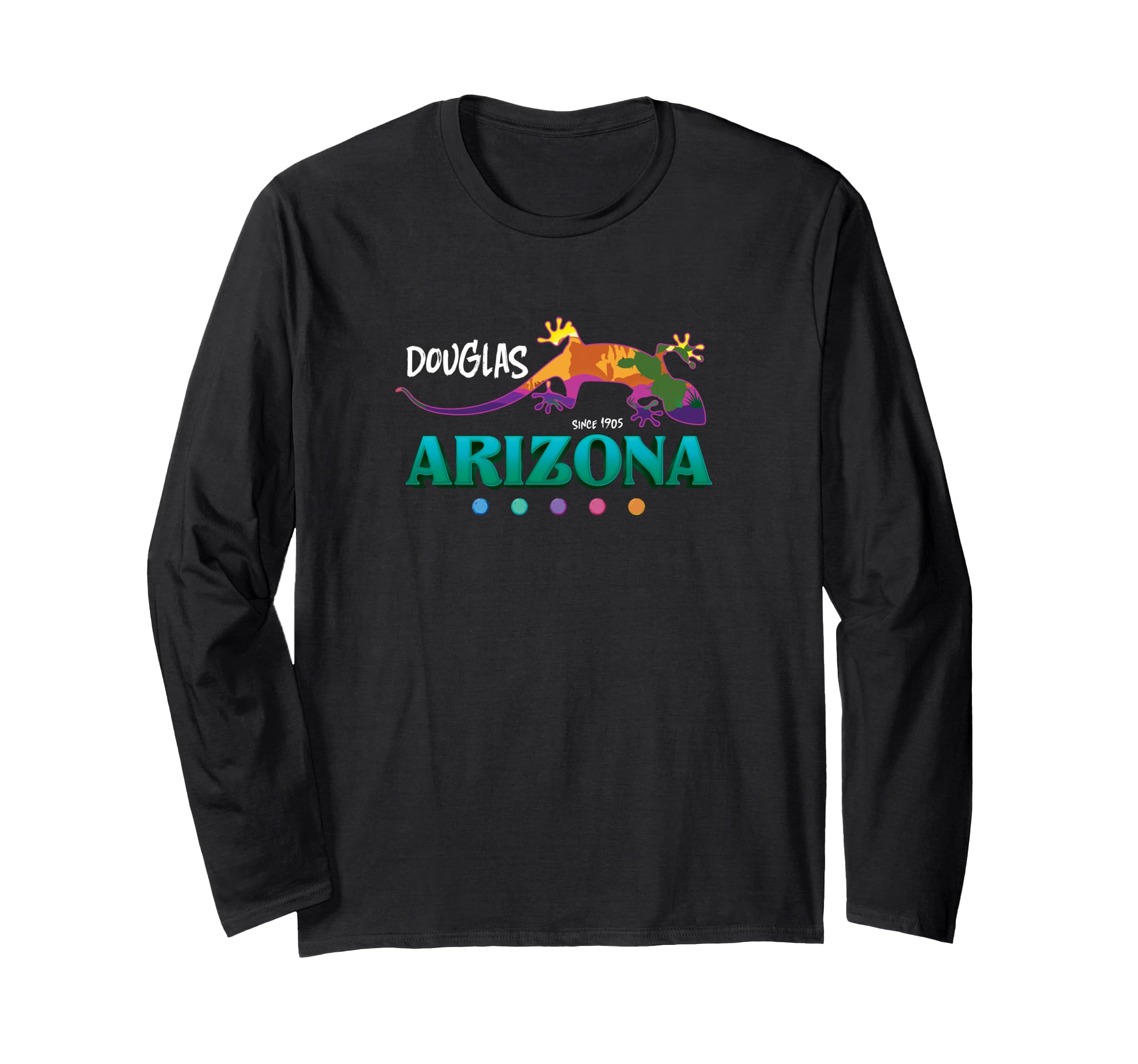 Douglas Arizona USA Desert Gecko Lizard Vacation Souvenir Long Sleeve T-Shirt