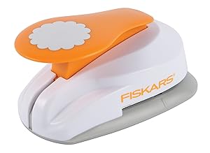 Fiskars 2X-Large Lever Punch, Pretty Scallops
