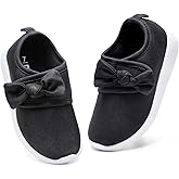 nerteo Toddler Girl Shoes Lightweight Slip On Sneakers for Kids