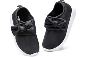nerteo Toddler Girl Shoes Lightweight Slip On Sneakers for Kids