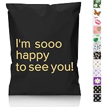 JinRuiKJ 10x13 Inch Poly Mailers With Handle – 100 Pcs Gold Leopard Self-Sealing Shipping Bags For Small Business