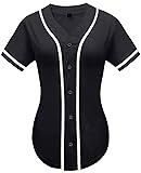 babyhealthy Womens Baseball Jersey Button Down