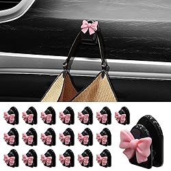 zmoso 20 Pcs Coquette Bow Sticky Hooks for Car