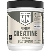 Muscle Milk Pro Series Creatine Powder Supplement, Unflavored, 1.1 Pound, 100 Servings, 5g Creatine Monohydrate, NSF Certified for Sport, Packaging May Vary