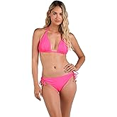 Island Goddess Rouched Halter Bikini Swimsuit Top