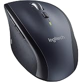 Logitech M705 Marathon Wireless Laser Mouse, 2.4 GHz Frequency, 30 ft Wireless Range, Right-Hand Use, Black