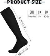 Friusate 3 Pairs Kids Football Socks Black 30-37 Breathable Cushioned Heel view 4