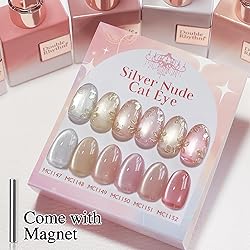 Double Rhythm Cat Eye Gel Nail Polish Set of 6 Same