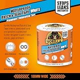 Gorilla Patch & Seal Tape White 100mm x 3m Pack of 3 Waterproof view 2