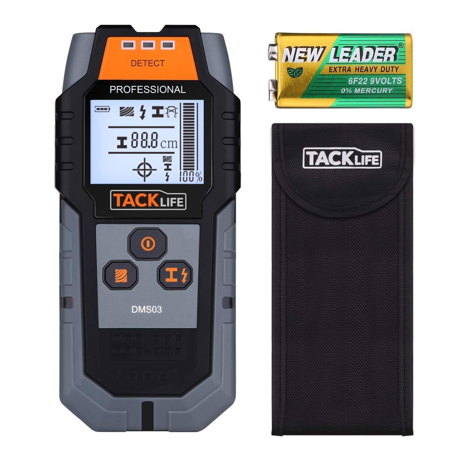 Tacklife DMS05 4in1 Metal Detector Wall Scanner Stud Finder with