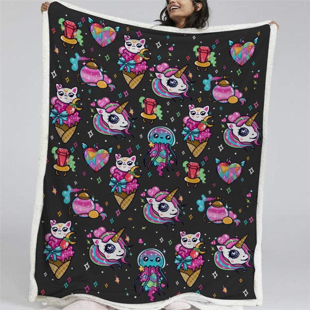 Pmhhc Fairy Sherpa Blanket Wonderland Girls Throw Blanket Elf Castle