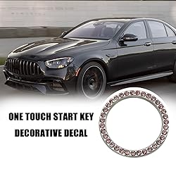 BEYPOVK 2 PCS Car Engine Start Button Crystal