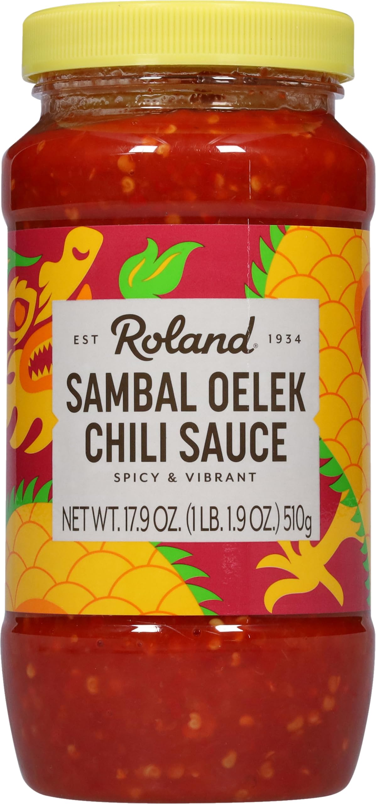 Photo 1 of **BB 12/23/2026**Roland Foods Sambal Oelek Sauce, Specialty Imported Food, 17.9-Ounce Bottle