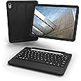 ZAGG Rugged Book iPad 11" (A16)/ 10.9" (Gen 10) Case - Durable Wireless Keyboard Case, Military-Grade Drop Protection, Multi-Device Pairing, Detachable Backlit Keyboard, Black