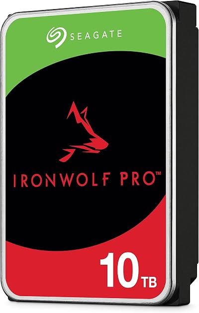 Seagate IronWolf Pro 10 TB NAS Internal HDD, CMR, 3.5 inch, SATA 6 Gb/s