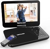 DBPOWER 12.5 Inch Portable DVD Player 10.5 Inch Swivel Screen USB SD AVI RMVB