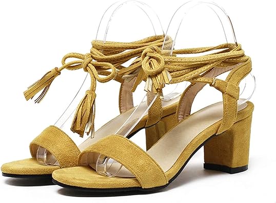 beige thick heel shoes