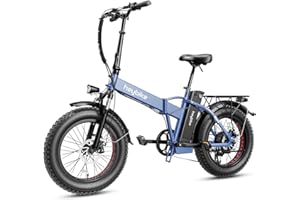 Heybike Mars Electric Bicycle Foldable 20" x 4.0 Fat Tire Electric Bicycle with 1000W Peak Motor，624WH Removable Battery and 50 Miles Max Range, Dual Shock Absorber for Adults
