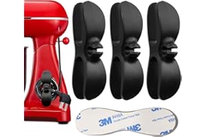 IBERDE Cord Organizer for Kitchen Appliances, Adhesive Sticky Cord Wrapper Cord Holder, Cable Wrapper Holder Winder Keeper, Desk Organizer, Power Wire Wrap Hook Clip for Kitchen Accessories,3 Pack (Black)