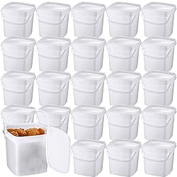 Mifoci 24 Pack 33.8 Oz/ 1L Square Deli Containers