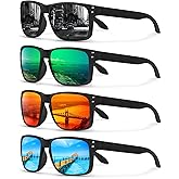 KUGUAOK Polarized Square Sunglasses For Men and Women Matte Finish Sun Glasses UV Protection Glasses