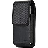 Phone Holster with Belt Loop for Men - Cell Phones Pouch Holder Belt Case for iPhone 16e 16 16 Pro, 15 14 13 12 Pro 11 Pro/XS X 13 Mini/SE 3 2022 SE 2, Samsung Galaxy S25 S24 S23 S22 S10e A10e