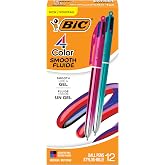 BIC 4-Color Retractable Ballpoint Pens, Medium Point, 1.0mm, 12-Count | Effortless Glide for Everyday Writing, Quick Color Changes with Retractable Design, Durable for Consistent Use