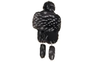 Futrzane Classic Ear Flaps Hat - Fur Trapper Hat for Women - Winter Ushanka Hat