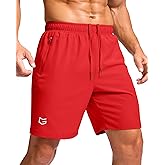 G Gradual Men's Athletic Running Shorts with Zipper Pockets Quick Dry 7"/ 5"/ 9" Workout Gym Shorts for Basketball Hiking