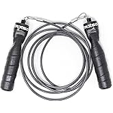 Rx Smart Gear Jump Rope - Black Ops Ergonomic Handles with Trans Black Cable Buff 3.4 | Jump Smart Weighted Speed Rope for Sports &amp; Fitness, MMA, HIIT, Cardio Workout