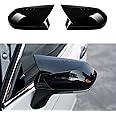 CKE Compatible with Toyota Camry 2025 2024 2023 2022 2021 2020 2019 2018 Accessories Aggressive Look Car Exterior Door Side Rearview Mirror Guard Cover Trim Caps -Glossy Black